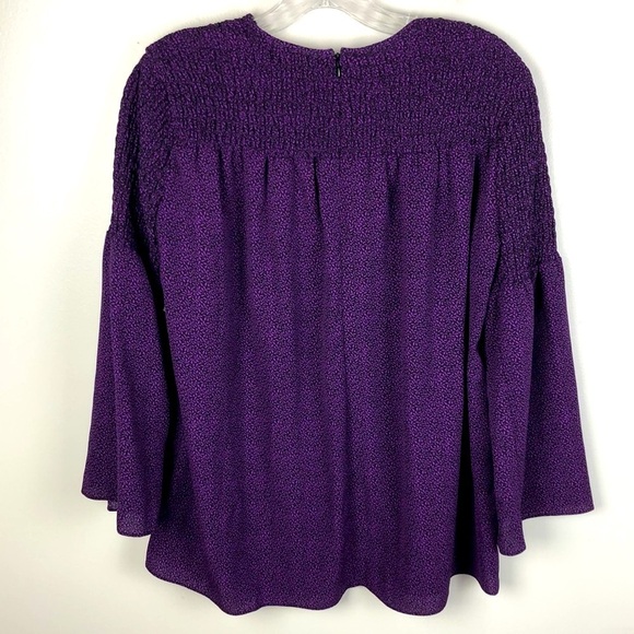 NEW Michael Kors Violet Glaze Purple Blouse S - Picture 6 of 7